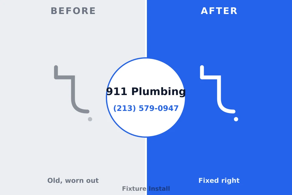 Before and after: plumbing repair Oak Park Heights, MN